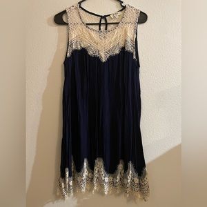 Umgee Blue Dress with lace